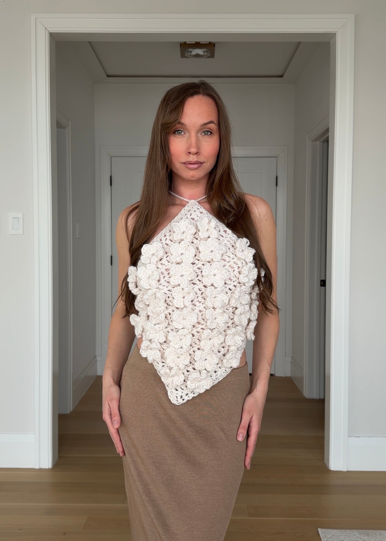 CROCHET FLORAL TEXTURE TOP — TUTORIAL & PATTERN