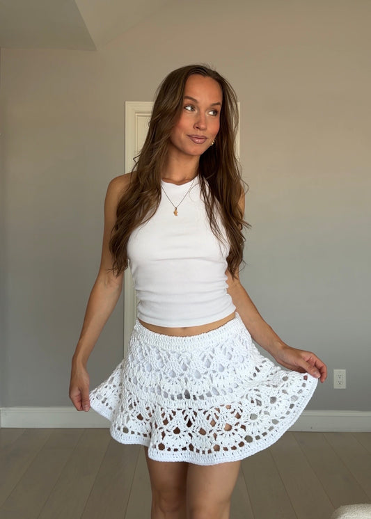 CROCHET PETAL SKIRT (ADAPTABLE) — TUTORIAL & PATTERN
