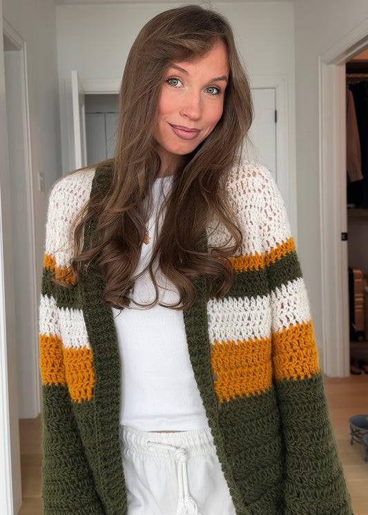 CROCHET CARDIGAN - TUTORIAL & PATTERN