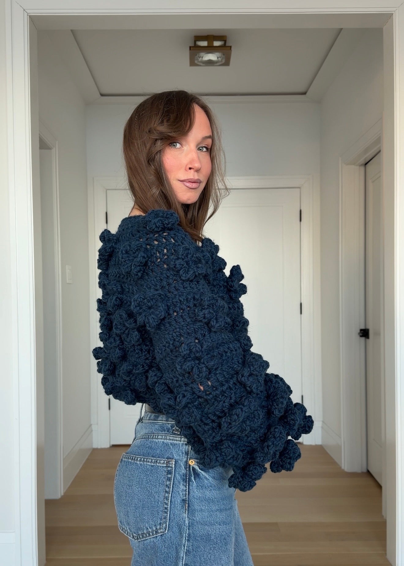CROCHET FLORAL TEXTURE JACKET — TUTORIAL & PATTERN