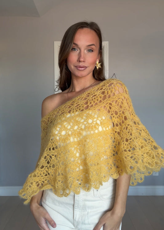 CROCHET PETAL SKIRT/ PONCHO — TUTORIAL & PATTERN