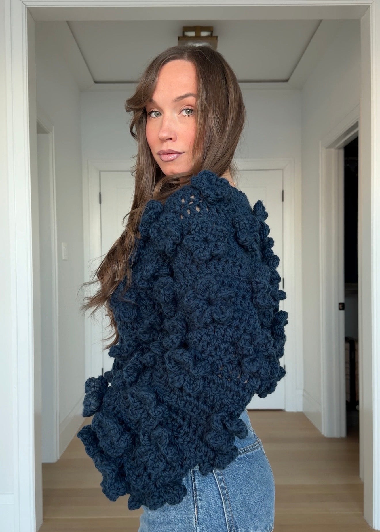 CROCHET FLORAL TEXTURE JACKET — TUTORIAL & PATTERN