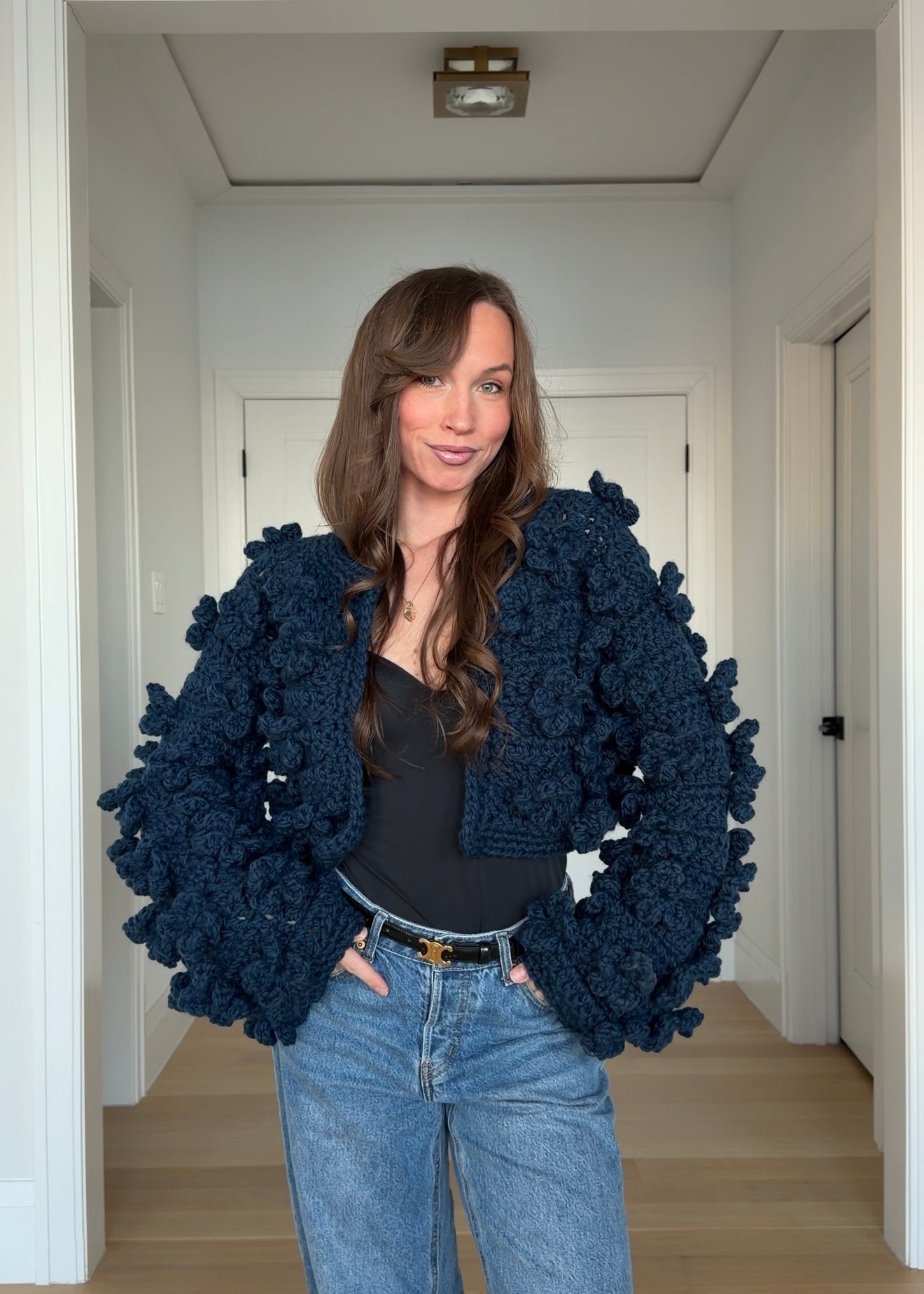 CROCHET FLORAL TEXTURE JACKET — TUTORIAL & PATTERN