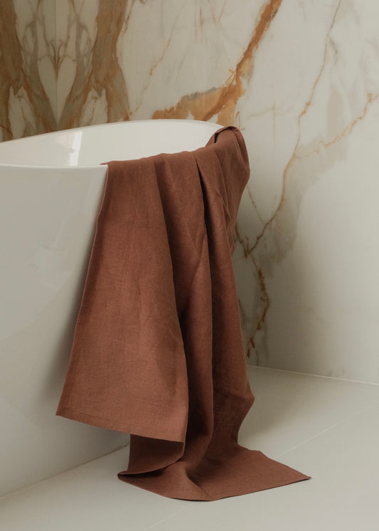 LINEN BATH SHEET